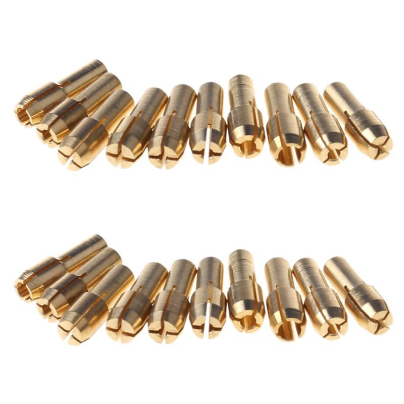 Set 10 chiếc Đầu Kẹp Mũi Khoan 0.5-3.2mm 4.3mm