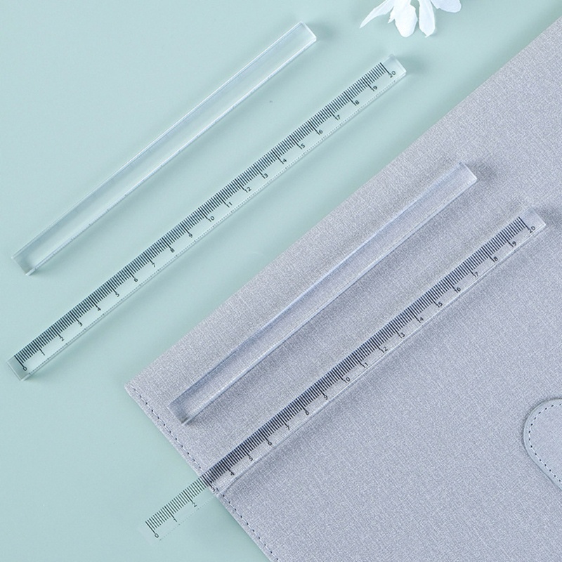 Thước kẻ thẳng bằng nhựa acrylic trong suốt 0-30cm dành cho học sinh