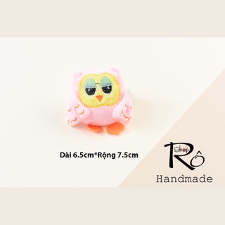 Ghim cài áo gấu bông, huy hiệu cài balo bằng bông dễ thương |Shop Rô Handmade