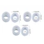 Flgo 3 Chiếc Nhựa Vòng Khuôn Silicon Làm Nhẫn DIY Bông Tai Vòng Cổ Mặt Dây Chuyền Cho Tai Mèo Kim Cương 8 Hình