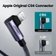 Ugreen 90 Độ Góc Phải MFI USB-C Sang Lightning Cáp Nylon Bện Nguồn Nhanh Cáp Giao Hàng Cho iPhone 13 / 12 / 11 / 8 Pro Max iPhone 14 / 14 Max / 14 Pro / Pro Max