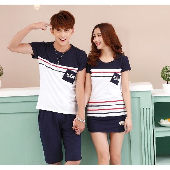 Áo đôi 100% cotton, mặc là yêu.