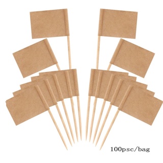 100 Que Gỗ Cắm Bánh Mini Trang Trí