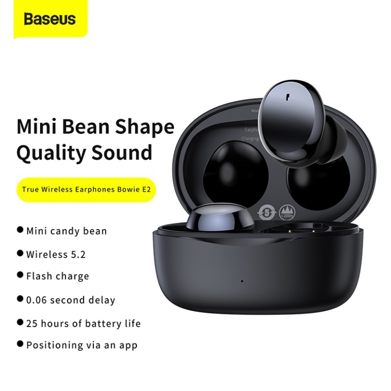 Tai Nghe Baseus E2 TWS Stereo Không Dây Bluetooth 5.2 | Shopee Việt Nam