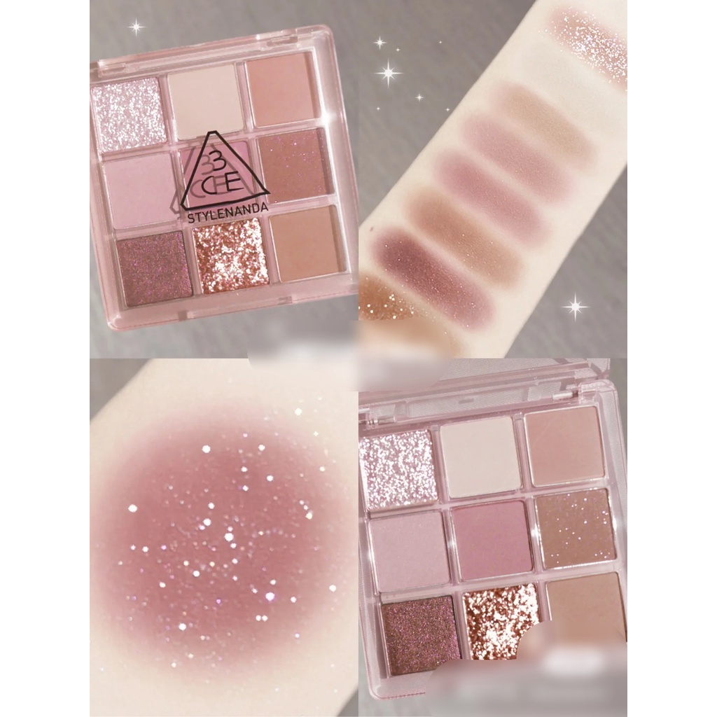 Màu Mắt 9 Ô 3CE Multi Eye Color Palette- Màu Some Def Vỏ Hồng | Shopee ...