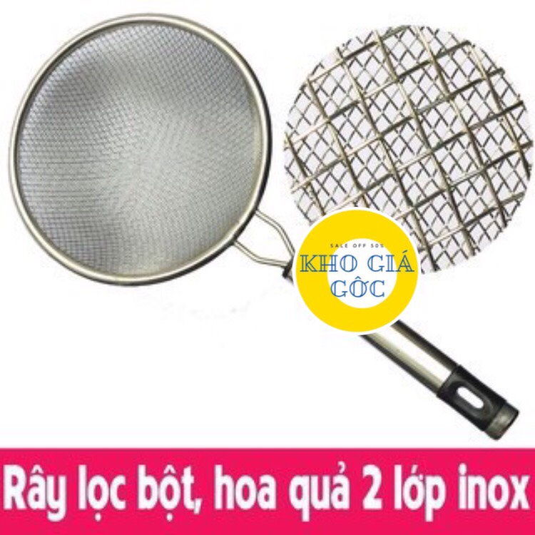 Muỗng Lọc iNox 2 Lớp Lưới Tay Cầm Chắc Chắn Cỡ 14cm | Shopee Việt Nam