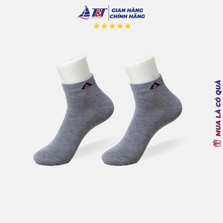 Tất cổ ngắn nam logo trơn T&T SOCKS - NAM 201
