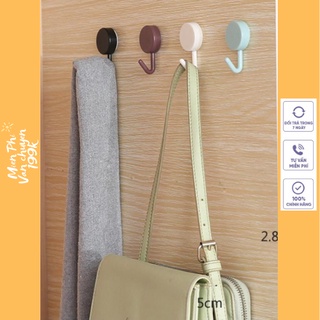 Combo 5 Móc Tròn Dán Tường Treo Đồ Đa Năng, Móc Gắn Tường Trang Trí Decor Nhà Cửa Nhiều Màu 88251
