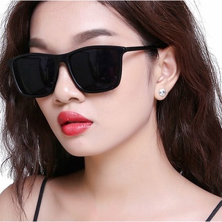 Kính râm nam nữ gọng tăm thời trang, gọng kính mát unisex màu đen chống tia UV