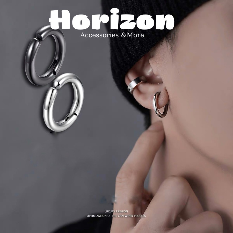 Khuyên Tai Kẹp, Khuyên Mũi, Môi Không Cần Xỏ Nam Nữ Unisex Tròn Circle Basic - Horizon