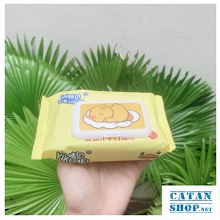 [Tặng thùng] Combo 10 gói giấy ướt con vịt vàng loại 80 tờ-hàng nội địa trung cao cấp,  giấy ướt B.Duck