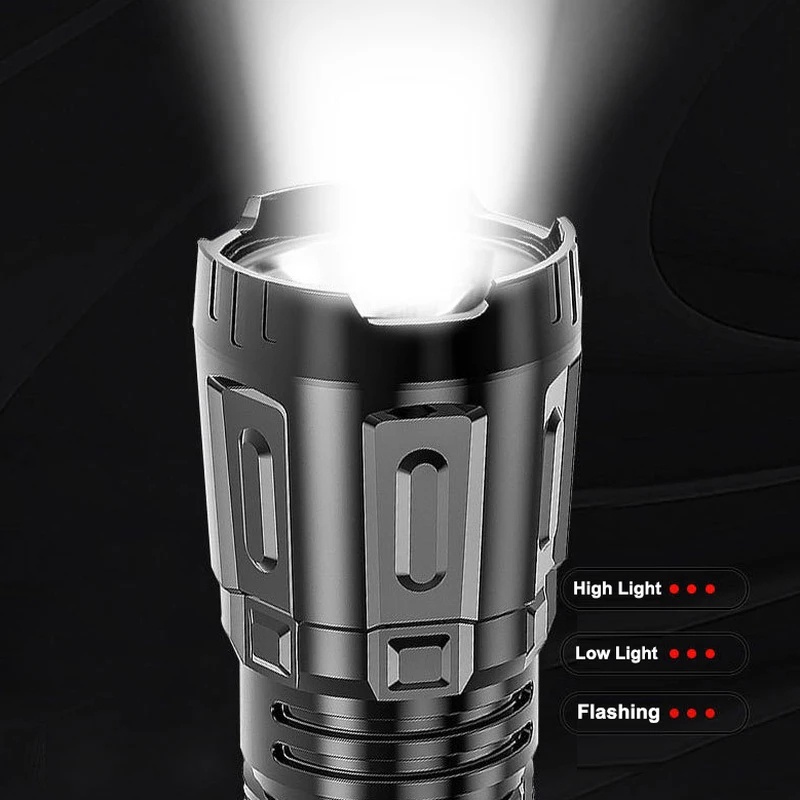 Đèn Pin LED Mini Có Thể Sạc Lại Bằng Cổng Usb Chất Lượng Cao Dùng Khi Đi Leo Núi/Cắm Trại Khẩn Cấp