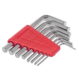 Ấm cúng 8 Chiếc Allen Cho Chìa Khóa Lục Giác Cờ Lê Bộ Dụng Cụ Tua Vít Cờ Lê Thép 1 5mm-6mm Công Cụ Sửa Chữa Xe Đạp