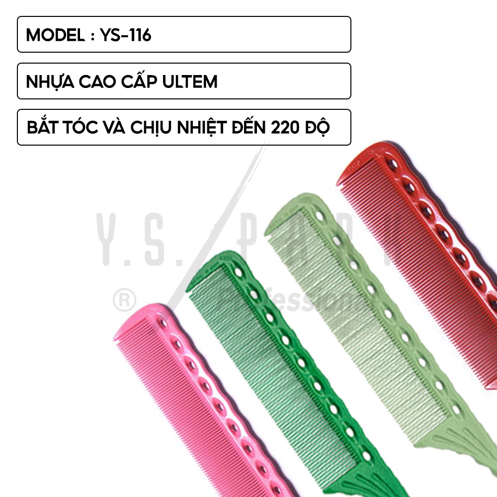 Ảnh Lược chải màu và uốn nhuộm chuyên dụng YS PARK YS-116 chịu nhiệt - Hàng chính hãng Made in Japan 3