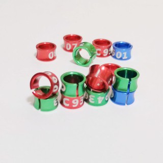 10 chiếc lovebirds Vòng chân mở 4mm / 4.7mm / 5mm / 6mm / 7mm / 8mm dành cho chim châu Phi Chim tình yêu & Cockatails Vòng chân Budgerigar, Vòng chân chim nhận dạng chuyến bay huấn luyện vòng chân