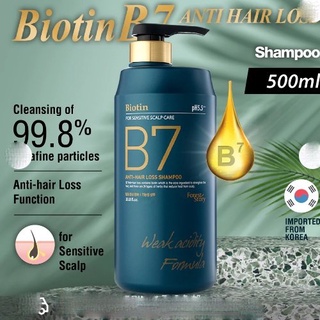 Cặp dầu gội xả thảo dược Biotin B7 Welcos forest B7anti Hair Loss Shampoo,Hair Loss treatment2x500ml