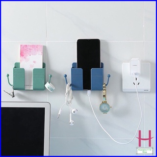Giá Kệ Dán Tường Để Điện Thoại,Điều Khiển Thông Minh Có 2 Móc Treo Tiện Lợi,Khay Dán Tường Đa Năng Việt Nhật