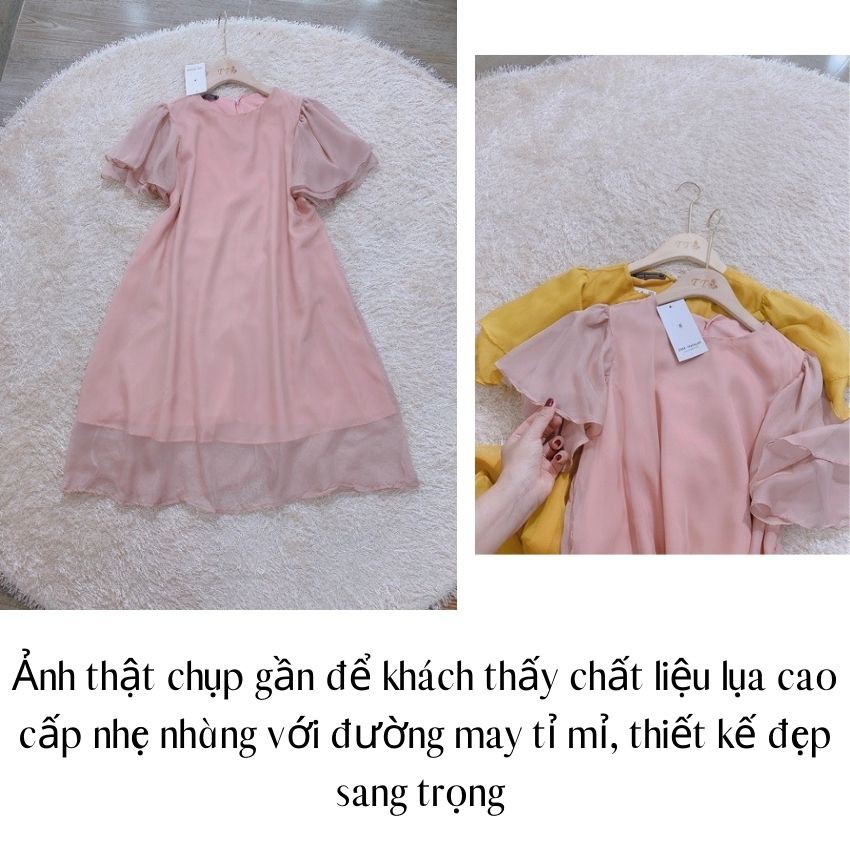 (XẢ LỖ )Đầm bầu lụa cao cấp cho nàng xinh tươi xuống phố-Q0001