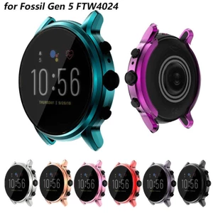 Ốp Bảo Vệ TPU Cho Đồng Hồ Thông Minh Fossil Gen 5 Ẩn Ốp Lưng Bảo Vệ Toàn Màn Hình Cho Đồng Hồ Fossil FTW4024