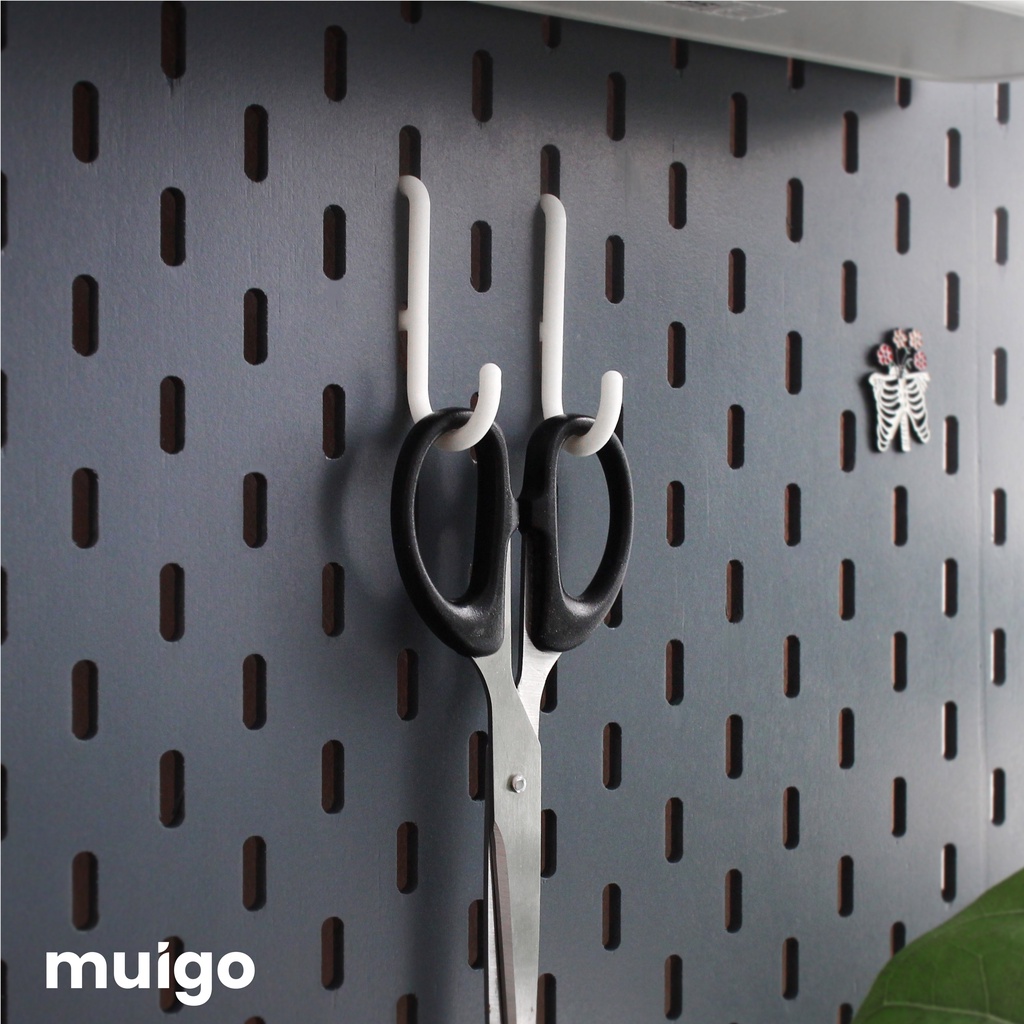 5 móc chữ S cho bảng Pegboard Lỗ Dọc | Phụ Kiện Pegboard Đa Năng