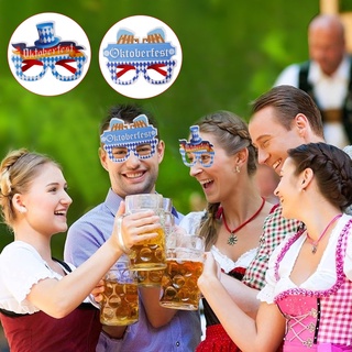 VA Oktoberfest Đảng Kính Giấy Ngộ nghĩnh Oktoberfest Váy Lạ Mắt Chụp Ảnh Gian Hàng Đạo Cụ Cho Trẻ Em Người Lớn Bavaria Vi trùng