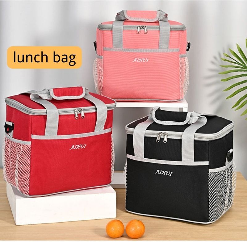 Túi đựng cơm hộp cách nhiệt dung tích lớn, xách tay, giữ nóng/lạnh cho bữa trưa và dã ngoại