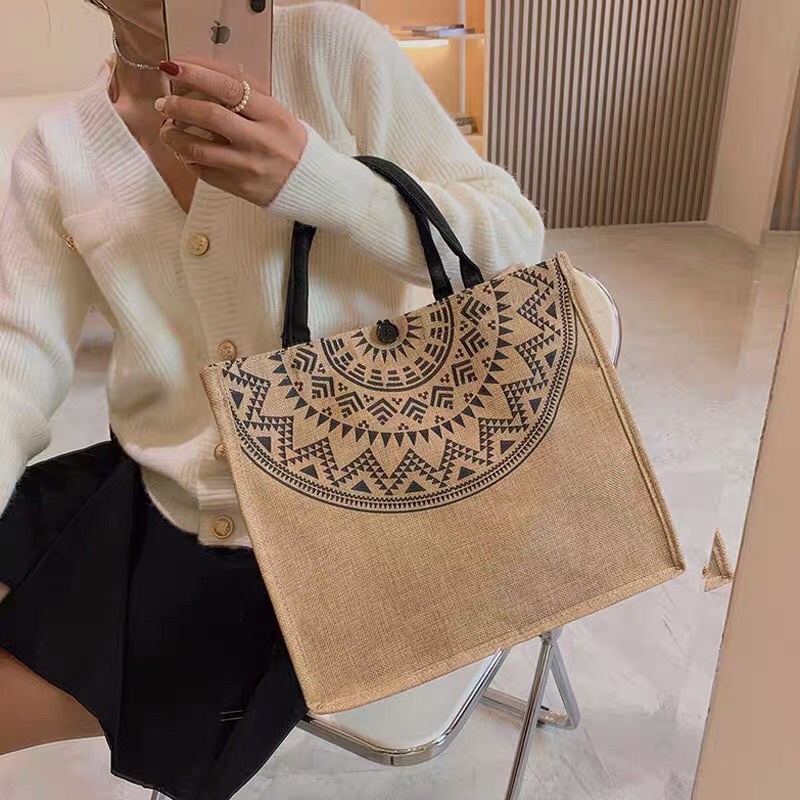 Túi giả cói bố thổ cẩm siêu hot 🍁