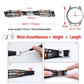 Retro Chính Hãng Da Dây Đeo Đồng Hồ 20 Mm 22 Mm Vòng Tay Da Bò Đa Năng Đồng Hồ Dây Đeo Đồng Hồ Retro Handmade Lắc Tay ​Dây đeo cổ điển cổ điển nam nữ