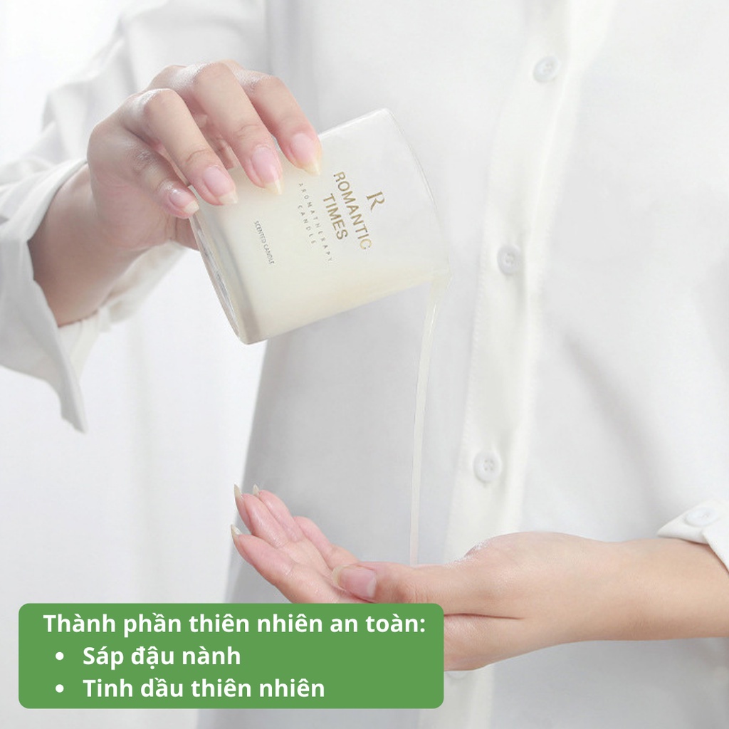Nến Thơm Phòng Candle Cup Thiên Nhiên Sáp Thơm Tinh Dầu Thư Giãn NEN19