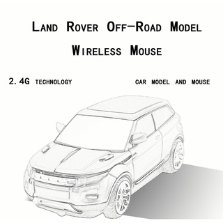 Chuột Quang Không Dây 2.4G Land Rover-car DPI1600 Hình Xe Hơi Hoạt Họa Cho notebook