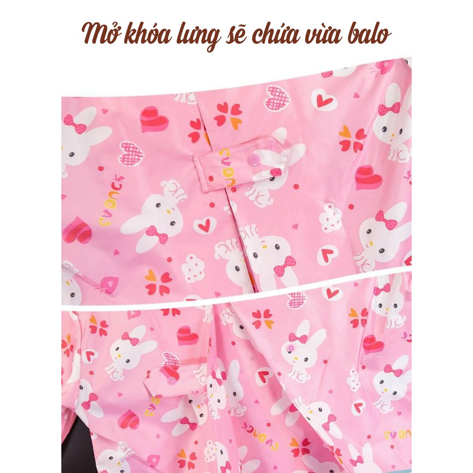 Áo mưa trẻ em cao cấp Siêu yêu AM0102 sả hàng lỗi nhỏ