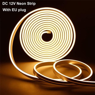 12v Dải LED Linh Hoạt Cao Su Neon Chống Thấm Nước SMD 2835 Đèn LED Trong Nhà Ngoài Trời Tiệc Giáng Sinh Thanh Trang Trí Quảng Cáo Đèn Neon