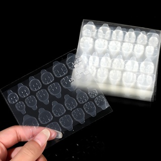 Bộ 240 miếng keo thạch dán móng tay siêu mỏng hai mặt trong suốt cho nữ