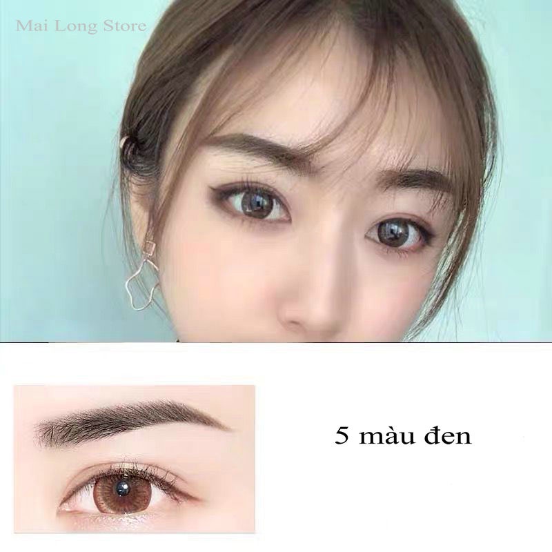 Bút kẻ lông mày 3d dạng lỏng chống thấm nước/chống mồ hôi siêu lì màu sắc tùy chọn