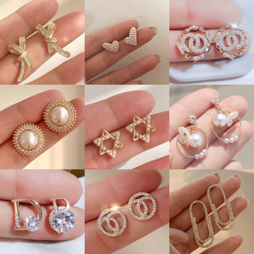 Khuyên tai ngọc trai phong cách Hàn Quốc cho nữ