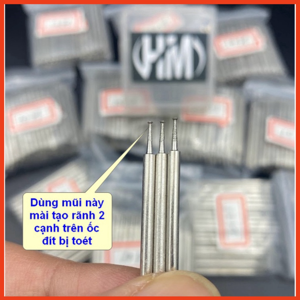 Mũi mài cắt nhỏ trục 3.0mm dùng mài IC màn, viền camera, lấy mí, cắt ron sửa điện thoại