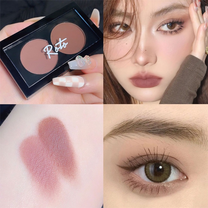 Bảng phấn mắt 2 màu,ROTO long lanh,lấp lánh,xinh lung linh,thời trang giới trẻ,lâu trôi chống thấm nước, độ bóng cực cao