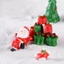 Đồ trang trí Mini ông già Noel và người tuyết bằng nhựa huýt sáo hoàn hảo để trang trí ngày lễ