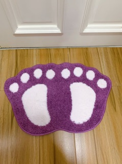 THẢM CHÙI CHÂN 40x60cm CAO CẤP HÌNH BÀN CHÂN CHỐNG TRƯỢT TUYỆT ĐỐI