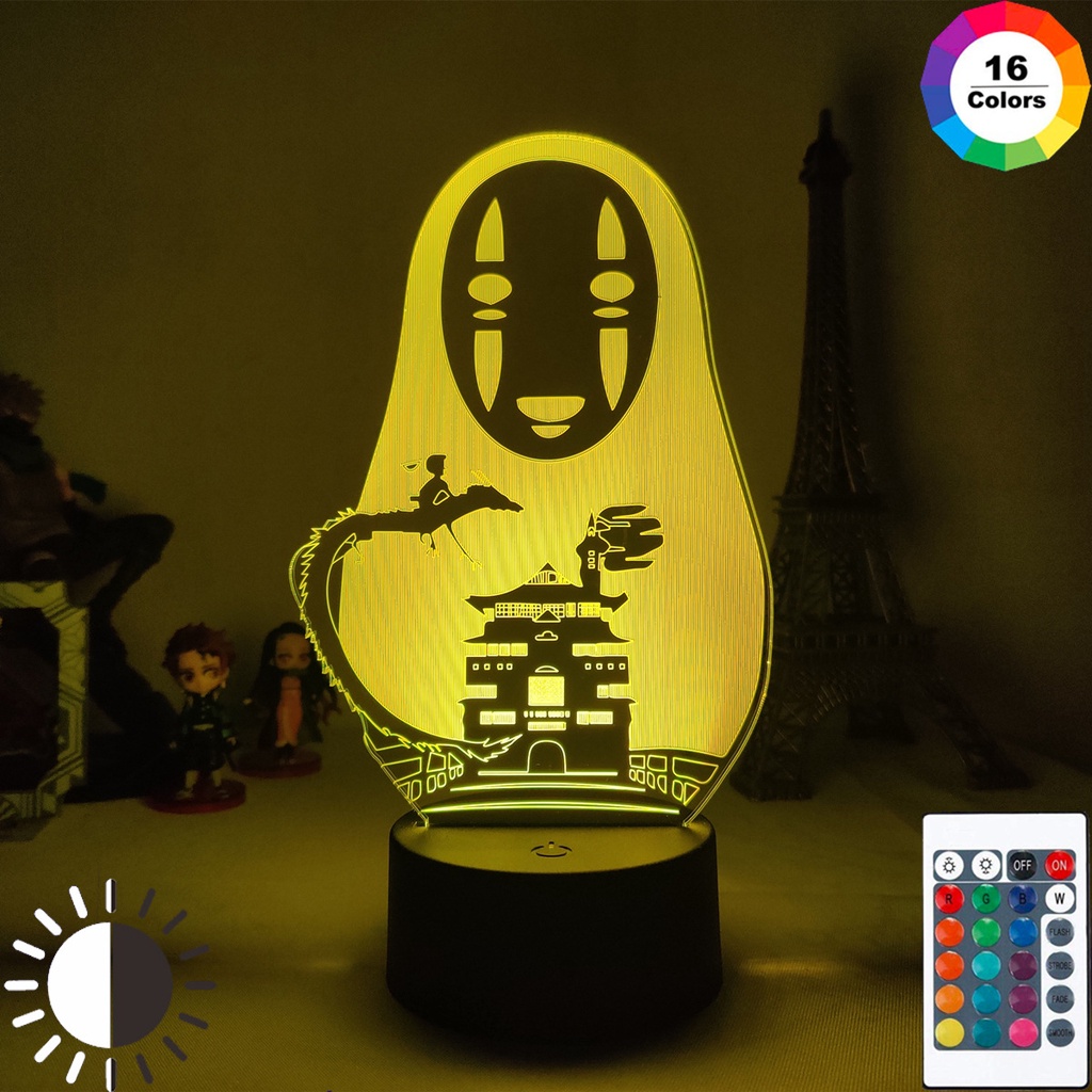 HK1 Totoro Đèn Ngủ Từ Xa LED Sạc USB Hoạt Hình Chiếu Sáng Phòng Ngủ Trang Trí Nhà Quà Tặng Cho Trẻ Em KH1