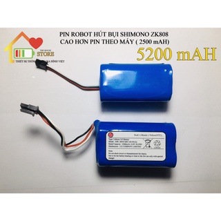 (DUNG LƯỢNG 5200 mAH) PIN  ROBOT HÚT BỤI SHIMONO ZK808  NÂNG CẤP CHÍNH HÃNG LG BẢO HÀNH 9 THÁNG