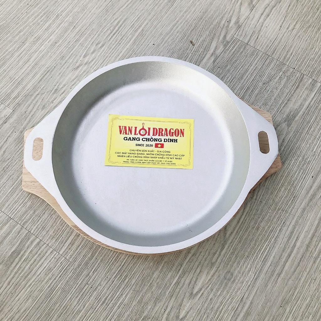 Chảo nhôm Nướng vạn lợi 20cm _ chảo gang nướng