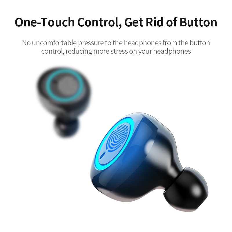 Ảnh Tai nghe không dây Vitog Y50 TWS 9D Bluetooth chống nước có micro phong cách thể thao 4