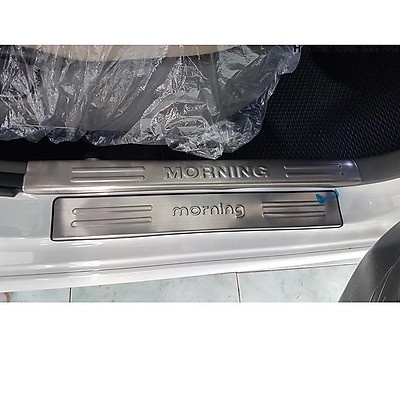 Ốp bậc cửa Kia Morning 2016-2020, nẹp bước chân Titan Kia Morning 2016 - 2020