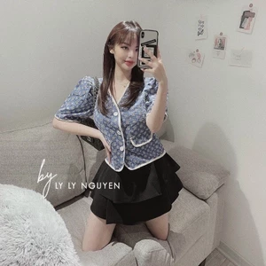 Áo Hoa Ren Phối viền