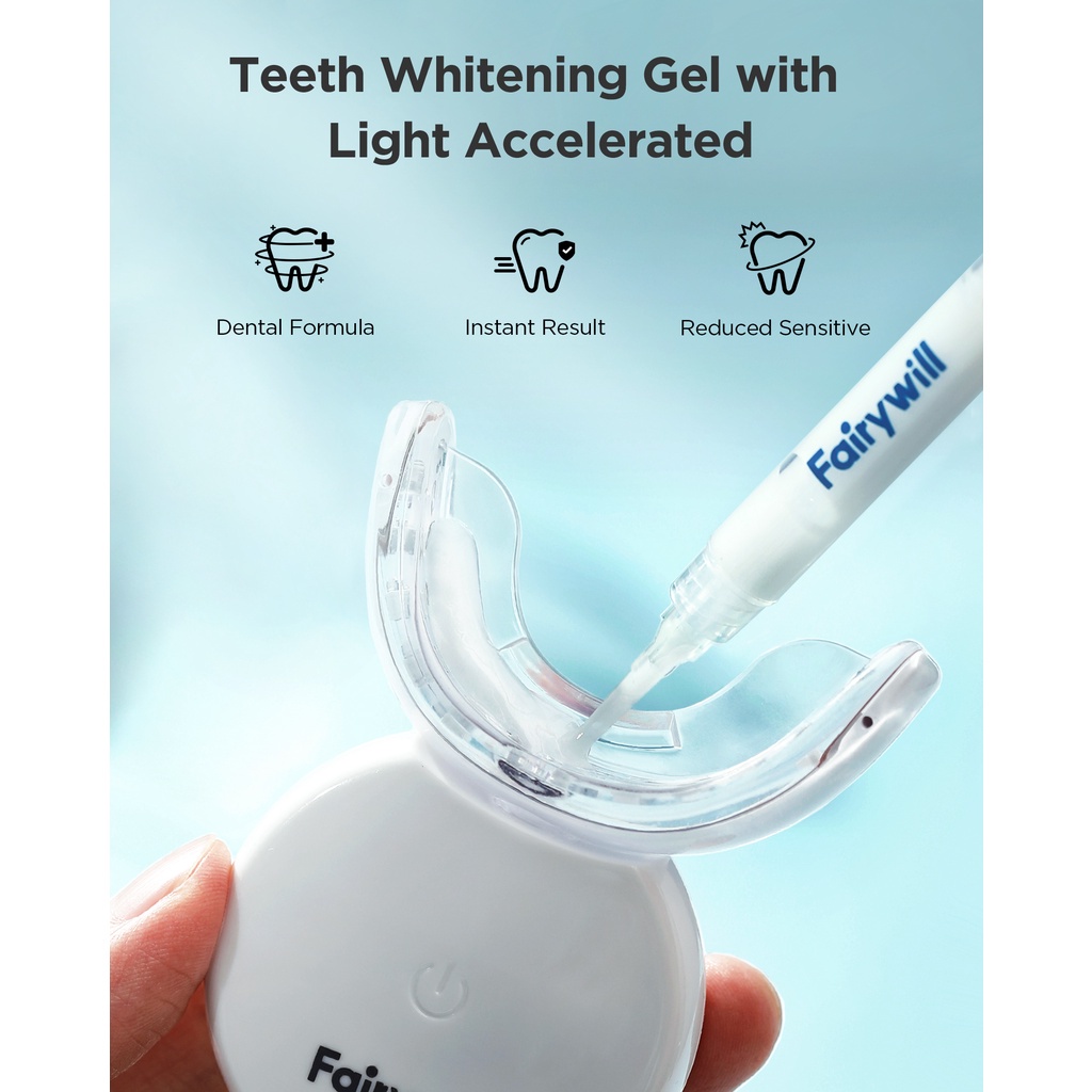Ảnh Bộ làm trắng răng Fairywill có đèn LED L6 1