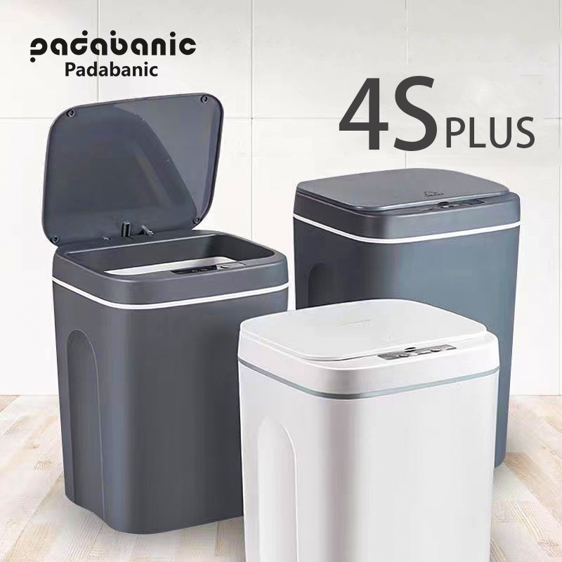 Ảnh Thùng rác thông minh Padabanic 16L , 14L cảm ứng tự động đóng mở tiện lợi sang trọng , hợp vệ sinh 4