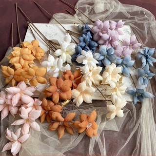 Hoa giả - hoa nhài tây cành 62cm 6 bông trang trí nhà cửa, cửa tiệm, studio chụp ảnh