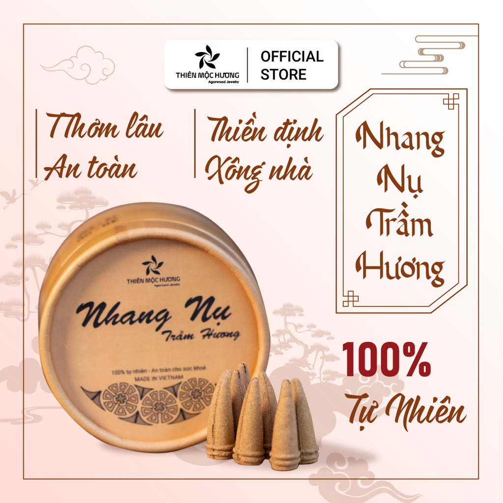 Mô tả Nhang nụ trầm hương khói ngược THIÊN MỘC HƯƠNG tặng 1 thác khói, hương nụ xông nhà thơm, đón tài lộc - 3