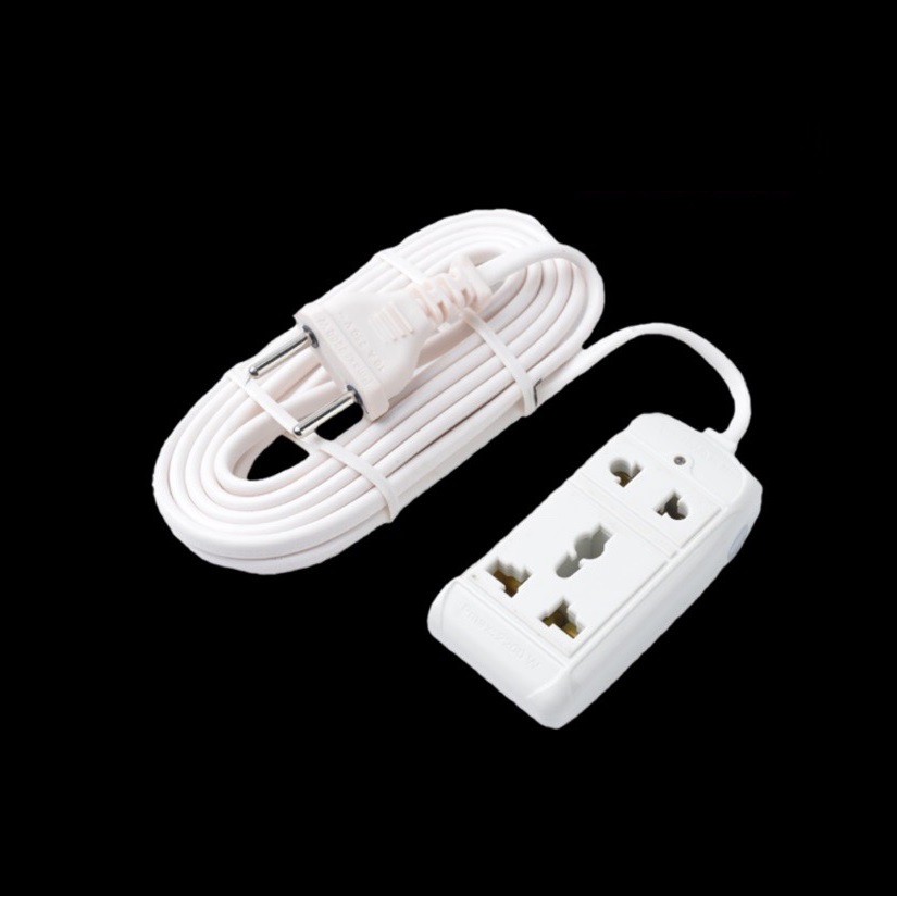 Ảnh Ổ Cắm Điện - Taky, Liền Dây Nối Dài 2 m, Cắm 2 Lỗ 2 Chạc Và 3 Chạc, An Toàn, Tiện Dụng Trong Gia Đình, 8608 1
